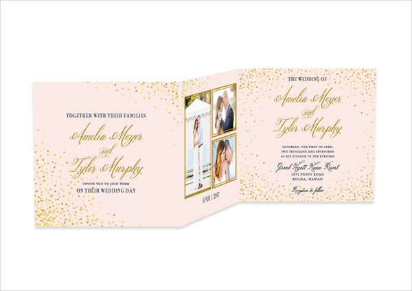 18+ Tri-Fold Wedding Invitation Templates - Free &amp; Premium Download