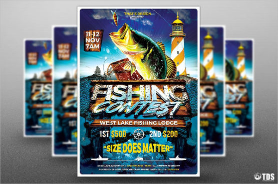 event flyer templates free download fishing