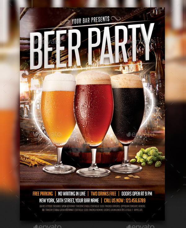 18+ Beer Party Flyer Templates Free & Premium Download