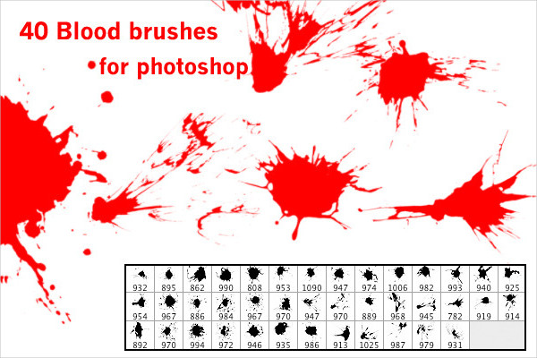 blood drop brush for photoshop free download