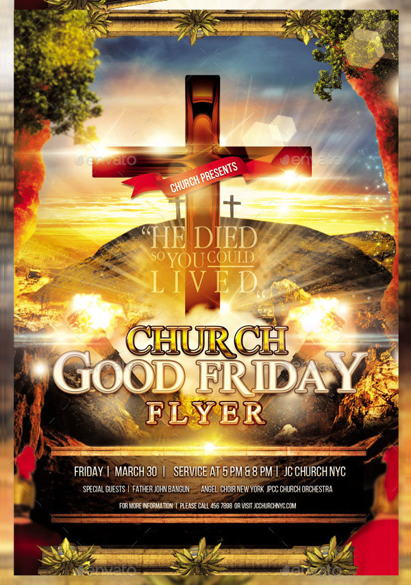Good Friday Flyer Designs 13+ Free & Premium Download